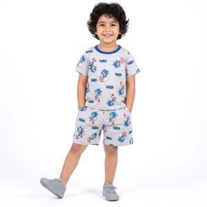 Sonic Boys Shorts Set - Grey