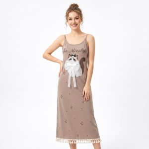 The Moonlight Ladies Dress - Brown