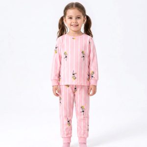 Bugs Bunny Girls Full Sleeves Pajama Set MCHAKKY - Pink