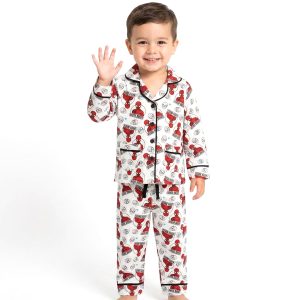 Spidey Boys Front Open Pajama Set - White