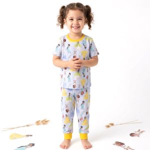 All Princess Girls Half Sleeves Pajama Set MCHAKKY - Blue