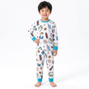 Scooby-Doo Boys Full Sleeves Pajama Set MCHAKKY - White