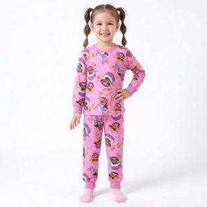 The Muppets Girls Full Sleeves Pajama Set MCHAKKY - Pink