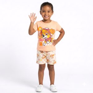 Skye Girls Shorts Set - Brown