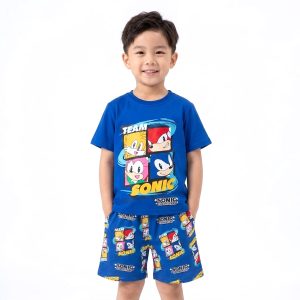Team Sonic Boys Shorts Set MCHAKKY - Navy