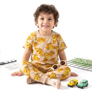 Tigger Boys Half Sleeves Pajama Set MCHAKKY - Brown