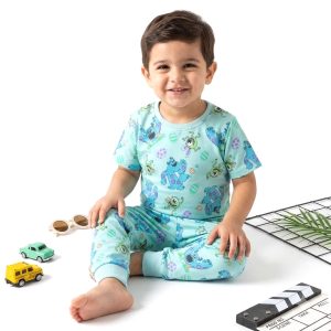 Monster Boys Half Sleeves Pajama Set MCHAKKY - Sky Blue