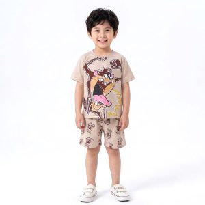 Taz Boys Shorts Set MCHAKKY - Brown