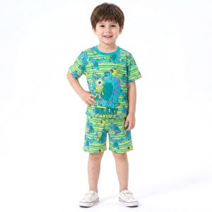 Aliens Eye Boys Shorts Set MCHAKKY - Green