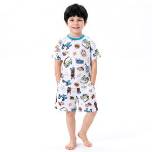 Scooby Snacks Boys Shorts Set MCHAKKY - White