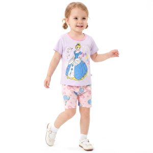 Stack Princess Girls Shorts Set - Purple