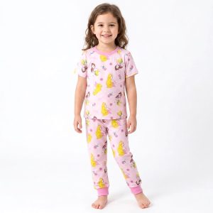 Pleasure Girls Half Sleeves Pajama Set MCHAKKY - Pink