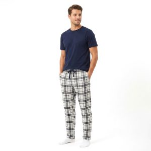 Checks Men's Pajama Set - Navy