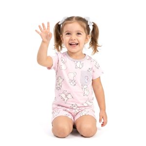 Cute Marie Girls Shorts Set - Pink