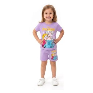 Sisters Forever Girls Shorts Set - Purple
