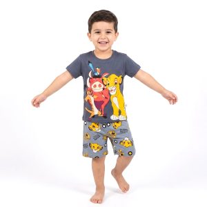 Hakuna Matata Boys Shorts Set - Grey