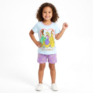 Just Sparkle Girls Shorts Set - Blue