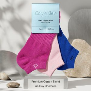 Adult Socks 3 Pcs Set Ankle Cut - Pink Blue
