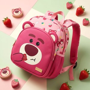 Strawberry Bear Kids Bag - Pink