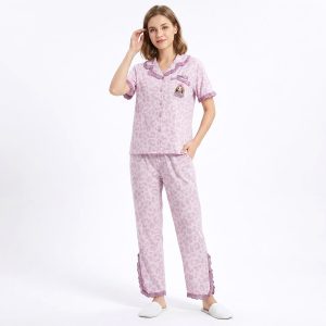 Smile Ladies Pajama Set - Purple