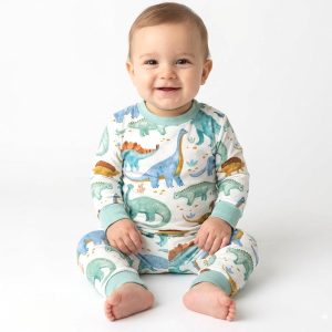 Dinosaurs Infant Baby Set - White