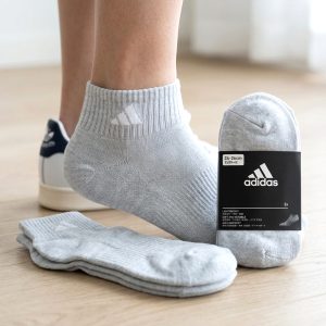 Light Grey Socks 3 Pcs Set ANKLE CUT