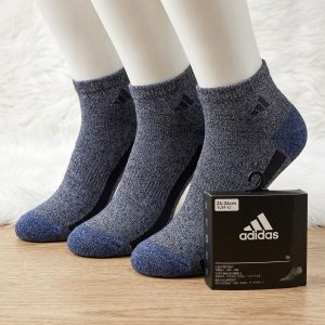 Dark Grey Socks 3 Pcs Set ANKLE CUT