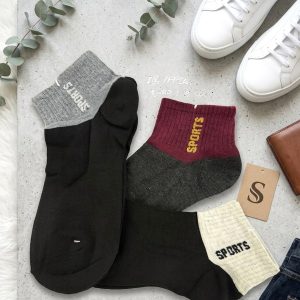 Sports Adult Socks 3 Pcs Set ANKLE CUT - Black
