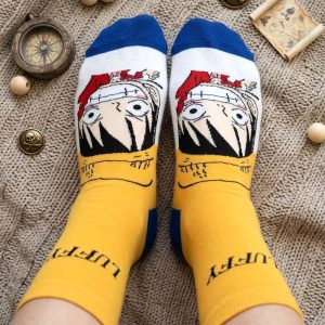 Luffy Adult Long Socks 1 Pc Set - Yellow
