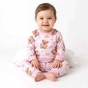 Teddy Love Infant Baby Set - Pink
