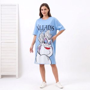 Villains Ladies Dress - Sky Blue