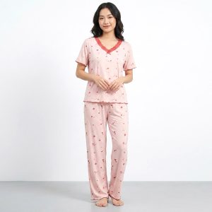 Mini Love Ladies Pajama Set - Pink