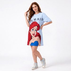 Mermaid Ladies Dress - Sky Blue