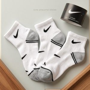 Kids Socks 3 Pcs Set - White Grey 1