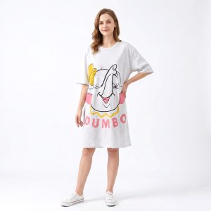 Happy Dumbo Ladies Dress - Grey