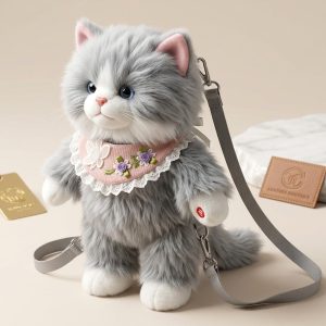 Cat Kids Bag - Grey