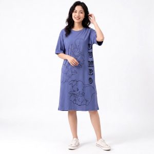 Dumbo Smile Ladies Dress - Blue