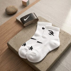 Kids Socks 3 Pcs Set - Pure White