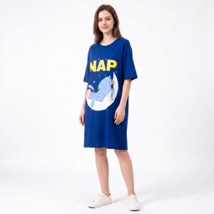 Dumbo Nap Ladies Dress - Blue