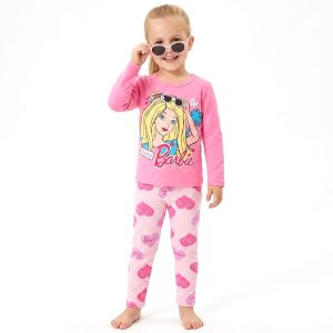 Barbie Love Girls Full Sleeves Pajama Set KHAFIF - Pink
