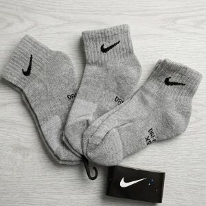 Kids Socks 3 Pcs Set - Dark Grey