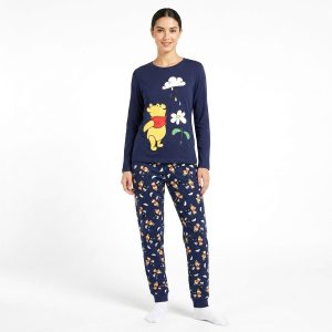 Winnie Rain Ladies Pajama Set - Navy