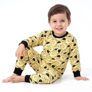 Monster Boys Full Sleeves Pajama Set MCHAKKY - Yellow