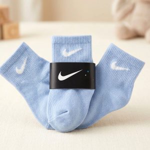 Kids Socks 3 Pcs Set - Powder Blue