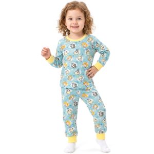 LOL Girls Full Sleeves Pajama Set MCHAKKY - Sky Blue