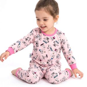 Snoopy Girls Full Sleeves Pajama Set MCHAKKY - Pink