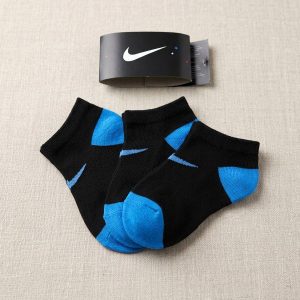 Kids Socks 3 Pcs Set - Black Blue