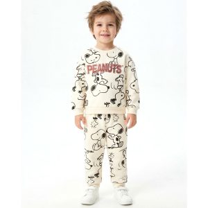 Peanuts Boys Winter Training Suit - Cream