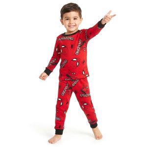 Amazing Boys Full Sleeves Pajama Set MCHAKKY - Red