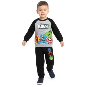 Marvel Boys Winter Training Suit - Grey Black